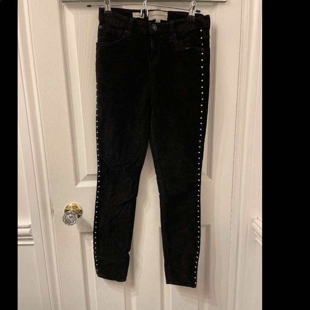 Band Of Gypsies Black And Metal Embelished Woman And Ladies Designer Jeans - Picture 4 of 6